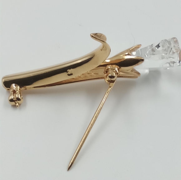 Swarovski crystal flower brooch Tulip ? , vintage retired - Picture 2 of 5